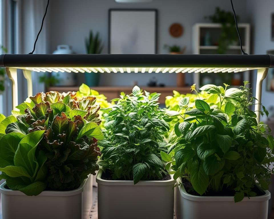 Indoor Hydroponic Leafy Greens and Herbs Indoor Hydroponic Leafy Greens and Herbs