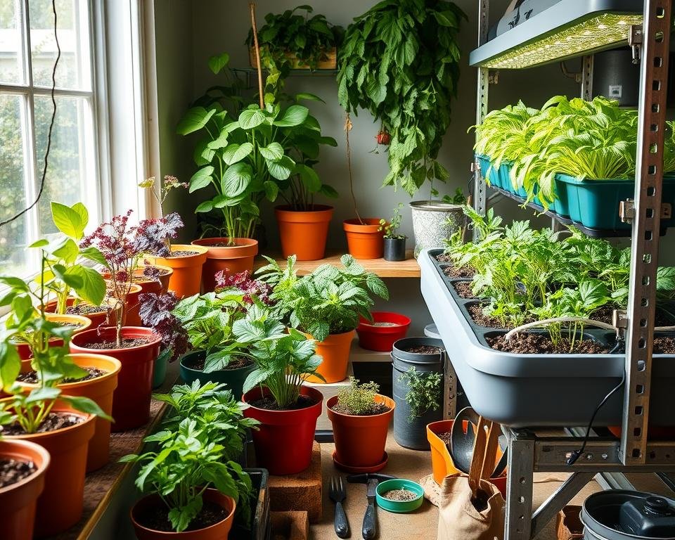 Indoor Vegetable Gardening Setup Indoor Vegetable Gardening Setup