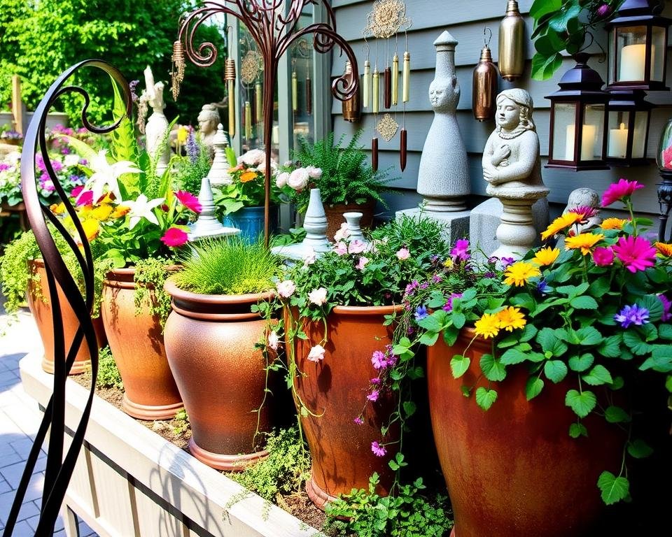 Decorative Art in Container Gardens Decorative Art in Container Gardens