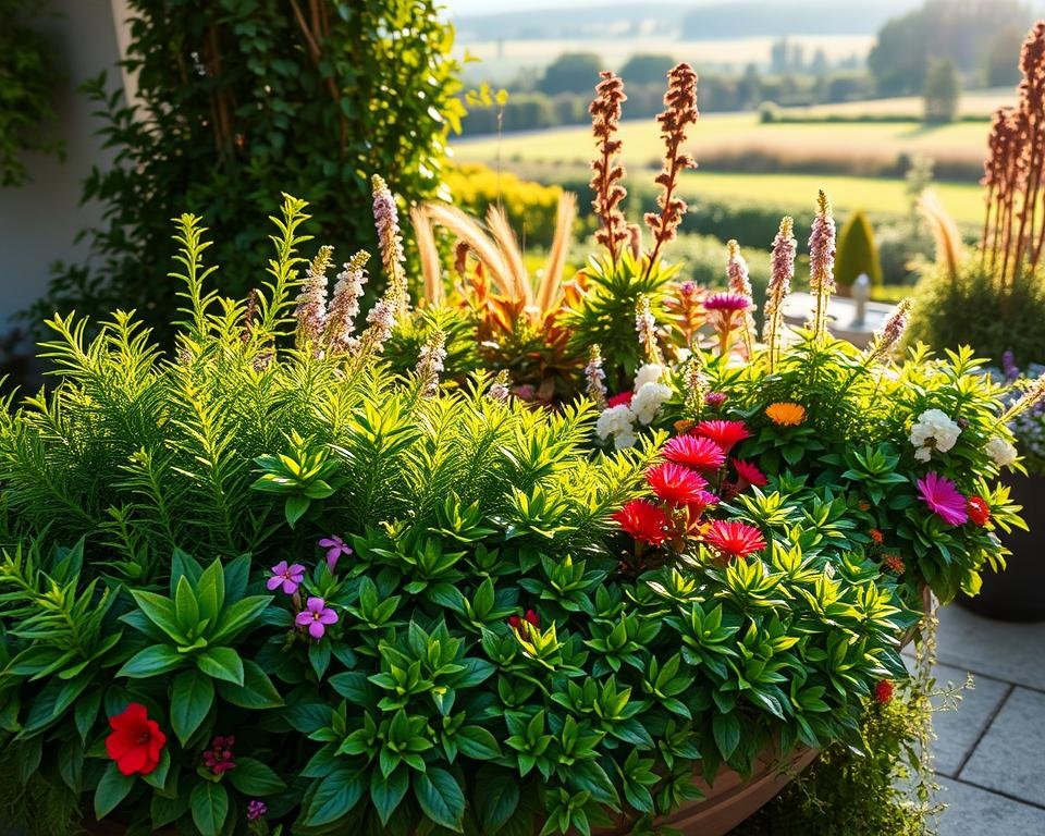 Evergreen Perennials in Containers Evergreen Perennials in Containers