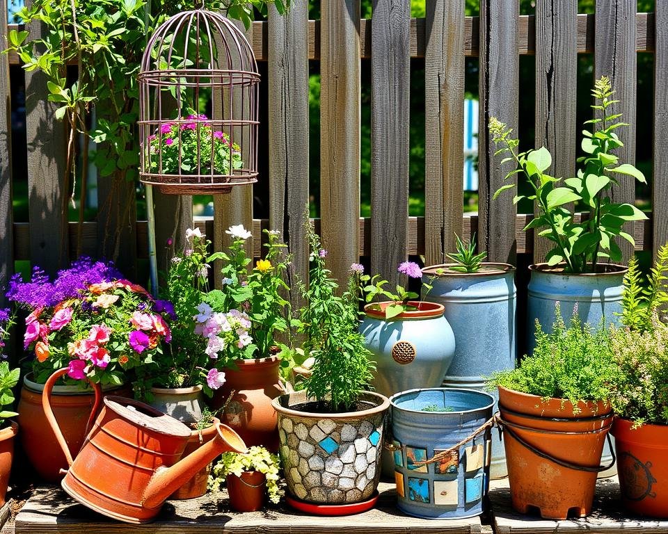 Upcycled Garden Decor Inspiration