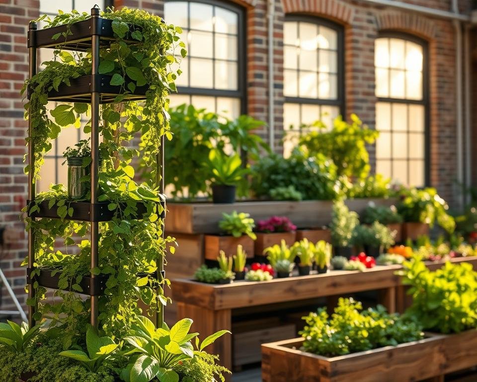 Vertical Farming in Container Gardens Vertical Farming in Container Gardens