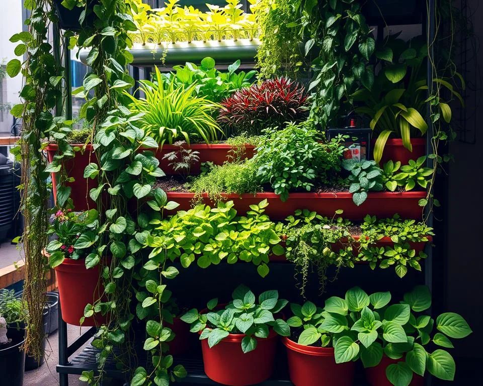 Vertical Stacking Garden Plants